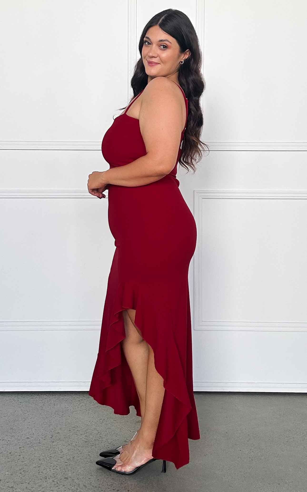 Phaedra Maxi Dress - Raspberry Red