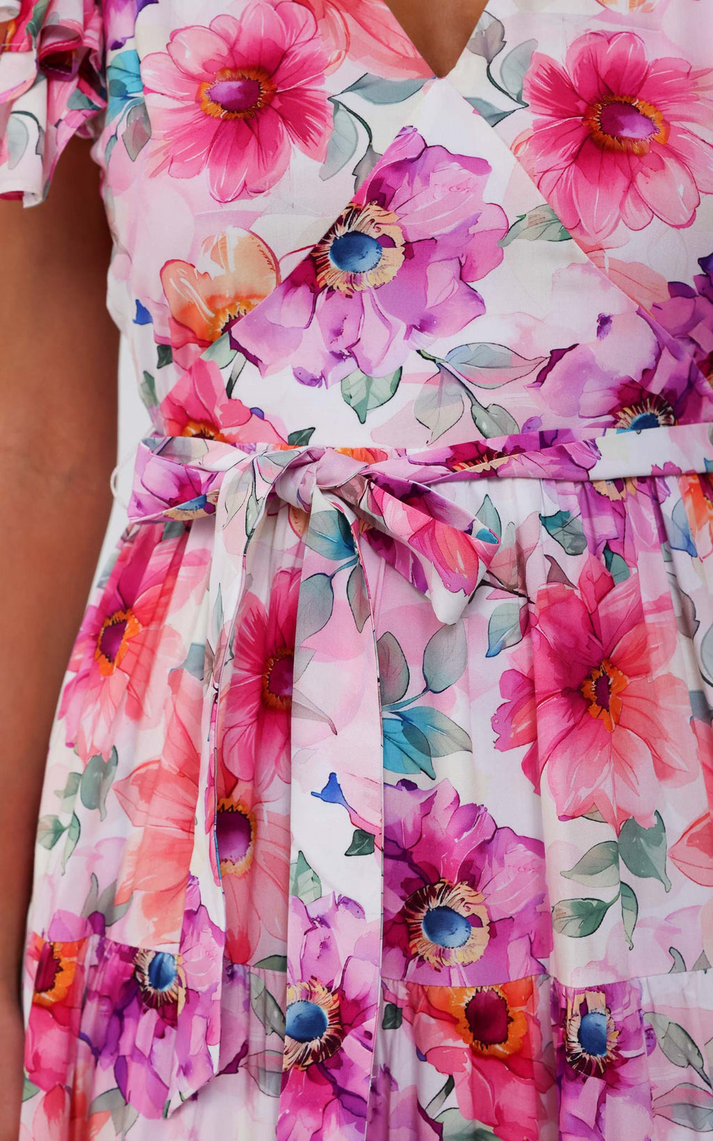 Poeselle Maxi Dress - Pink Multi Floral
