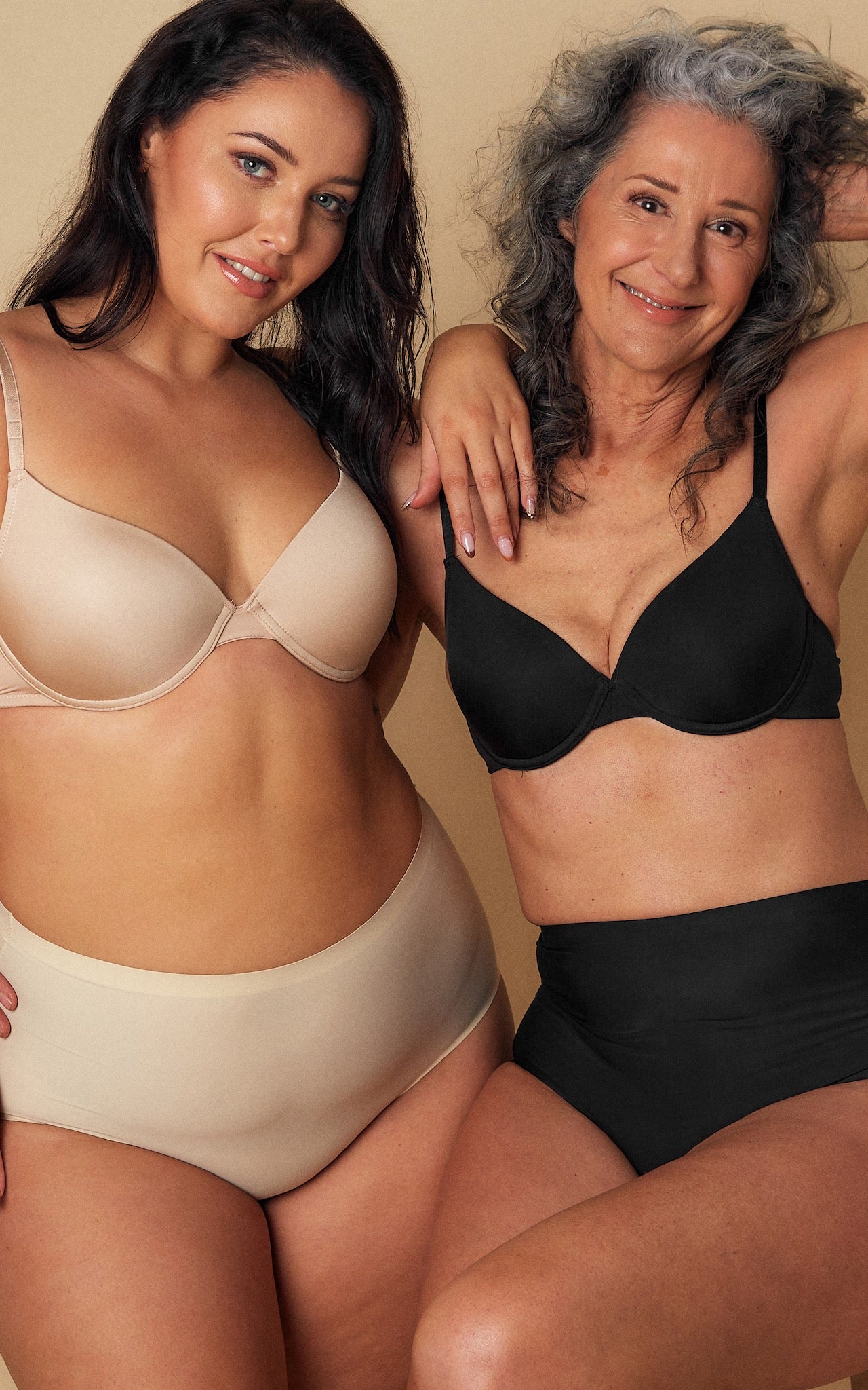 3 Pack: Prielle Seamless High Waisted Full Briefs - Black