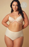 3 Pack: Prielle Seamless High Waisted Full Briefs - Nude