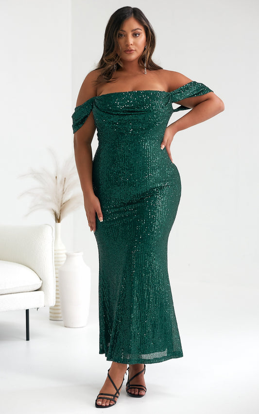 Purileen Dress - Emerald