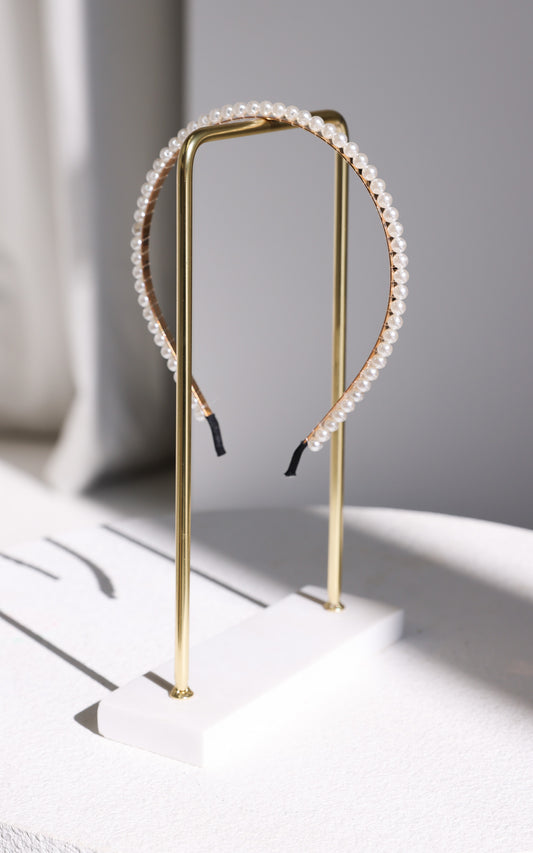 Parlla Headband - Pearl Bead