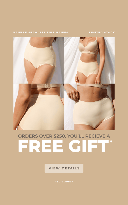 Prielle Seamless High Waisted Full Briefs - Nude (Gift With Purchase)