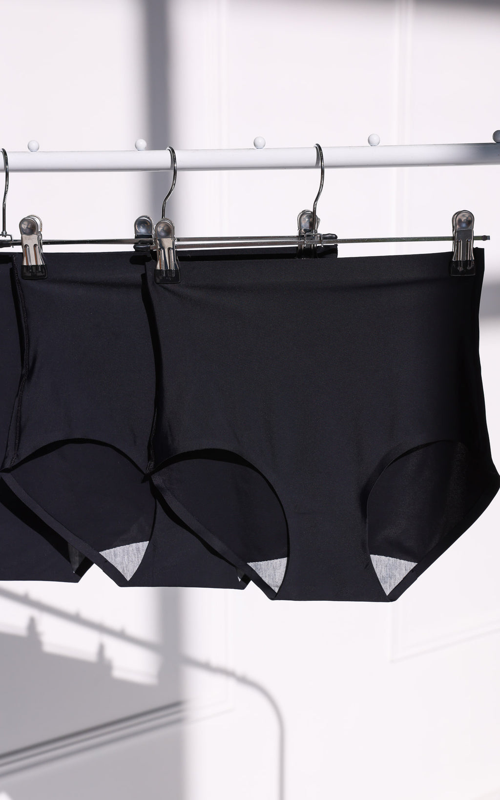 3 Pack: Prielle Seamless High Waisted Full Briefs - Black
