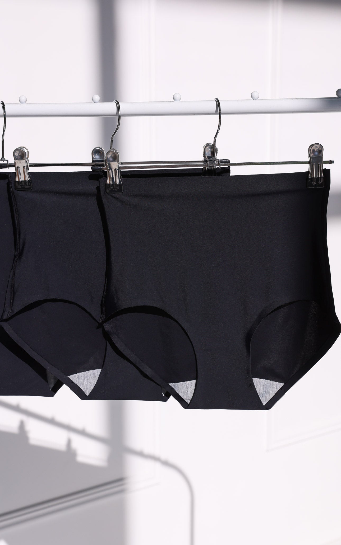 3 Pack: Prielle Seamless High Waisted Full Briefs - Black