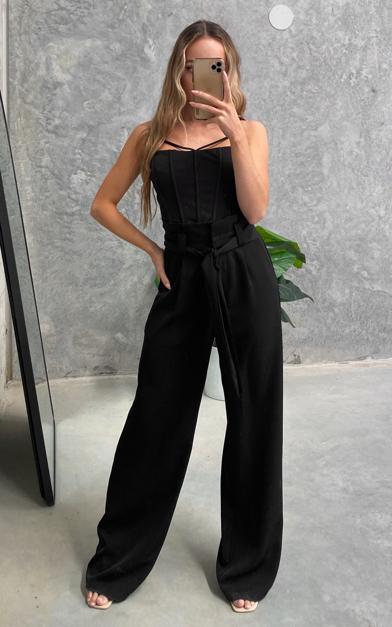 Nookie Wide Leg Pants - Black