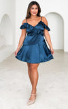 Rafiki Mini Dress - Teal Blue