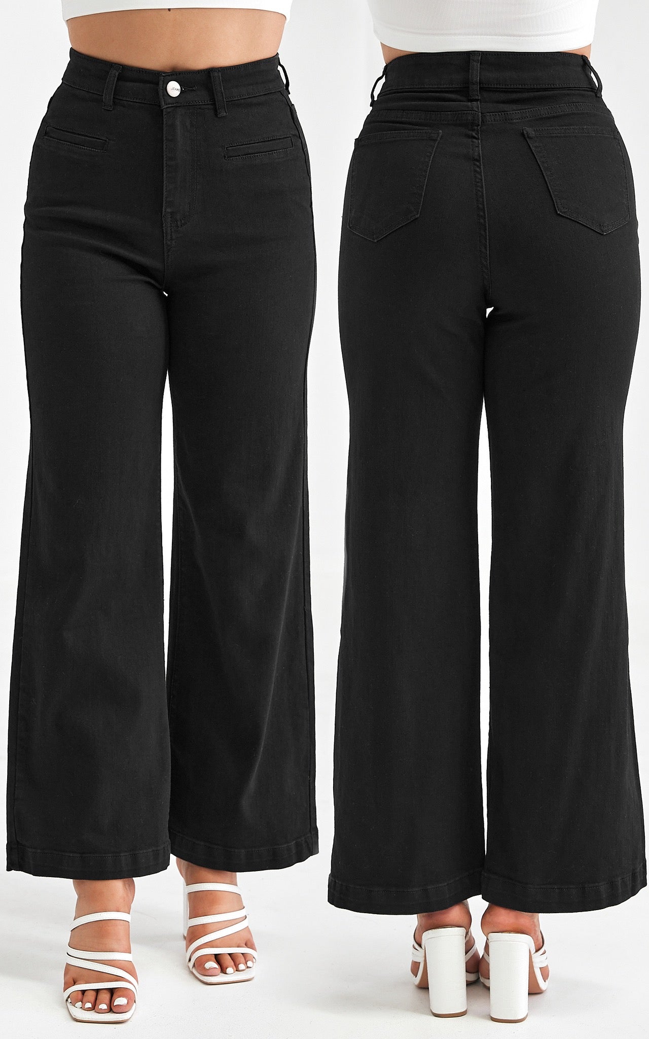 Riverdale Wide Leg Jeans - Black