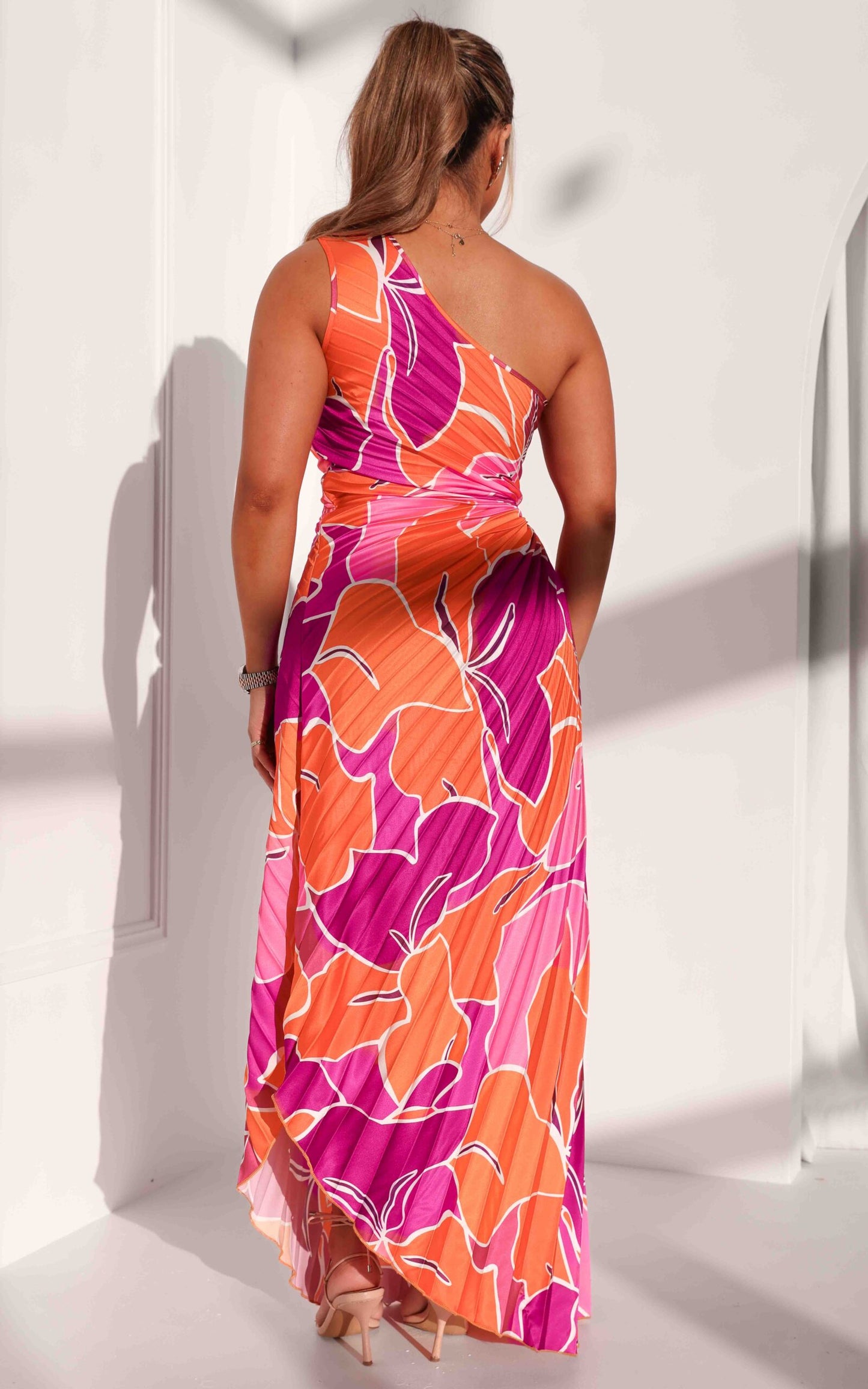 Rochelle Maxi Dress - Orange Purple