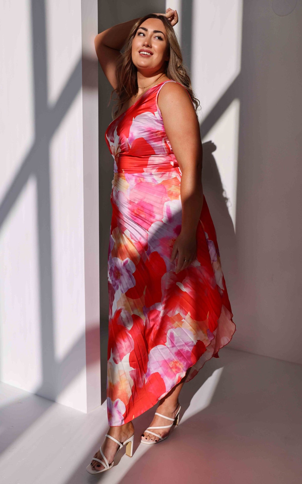 Rochelle Maxi Dress - Red Multi Floral