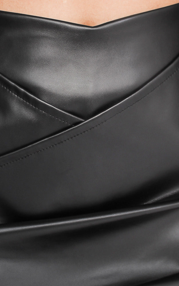 Rogue Faux Leather Skirt - Black
