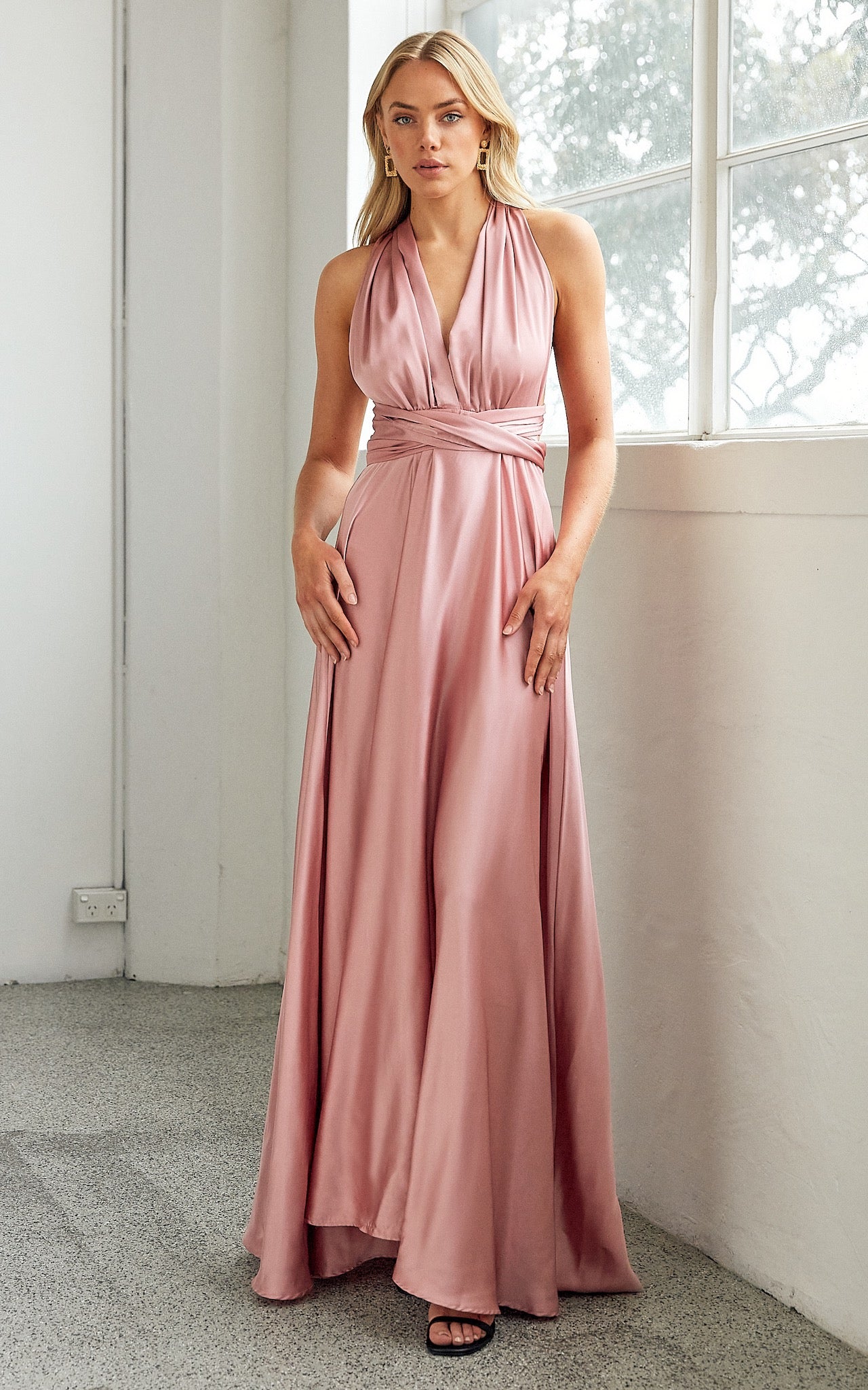 Roman Multiway Maxi Dress - Blush