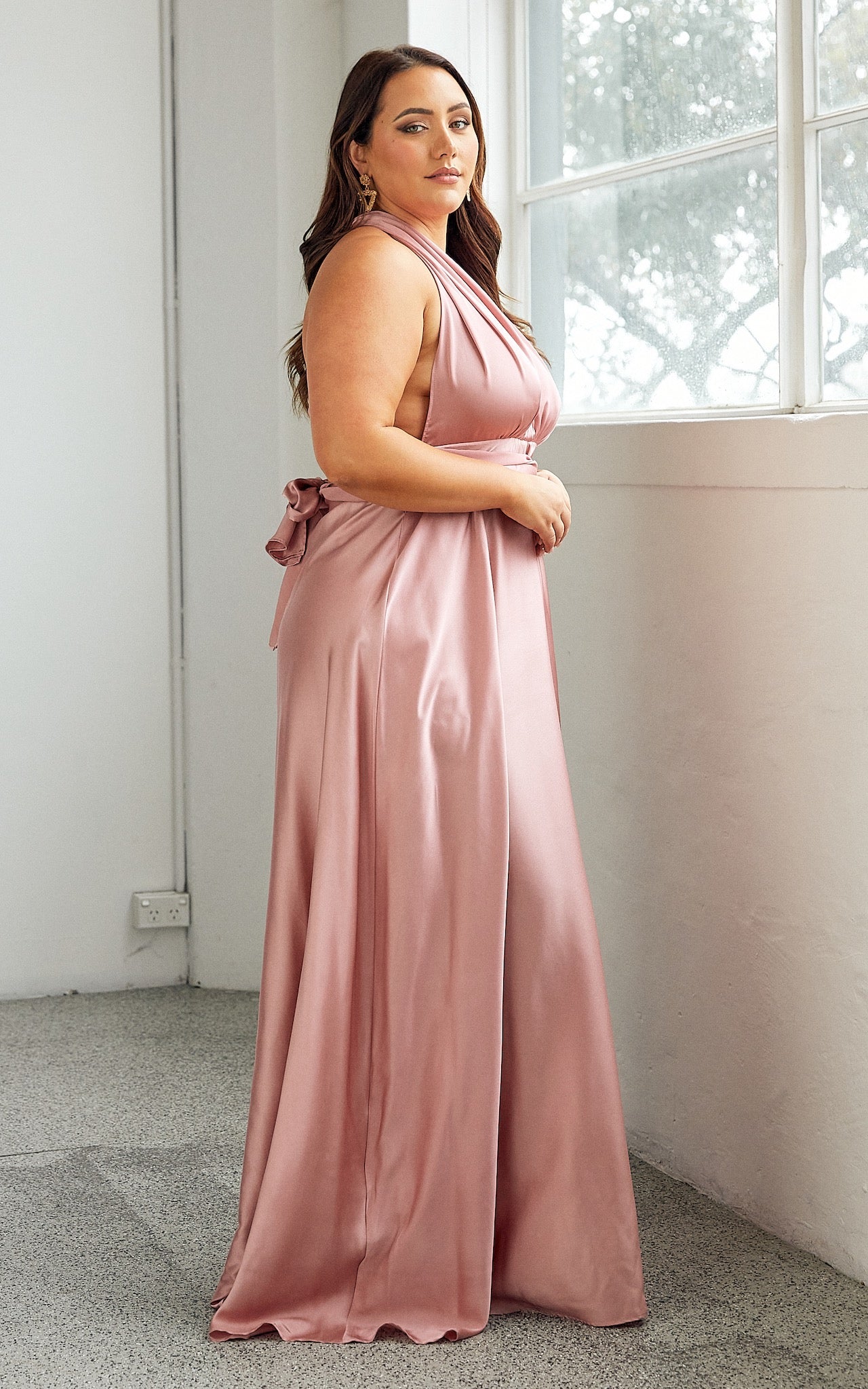 Roman Multiway Maxi Dress - Blush