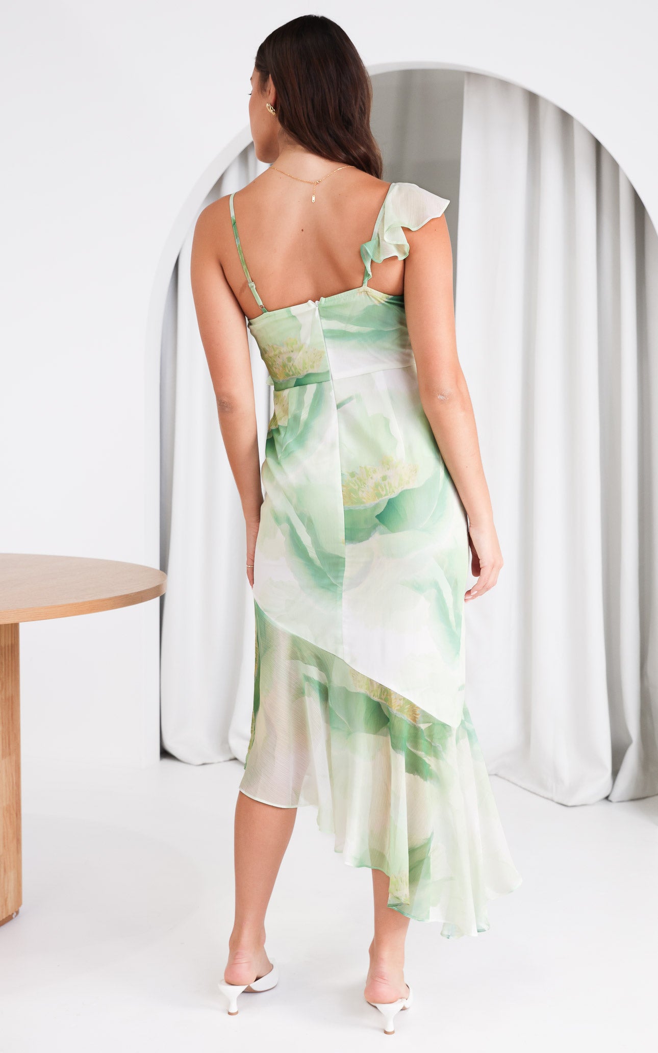 (Preorder) Romme Maxi Dress - Green Floral