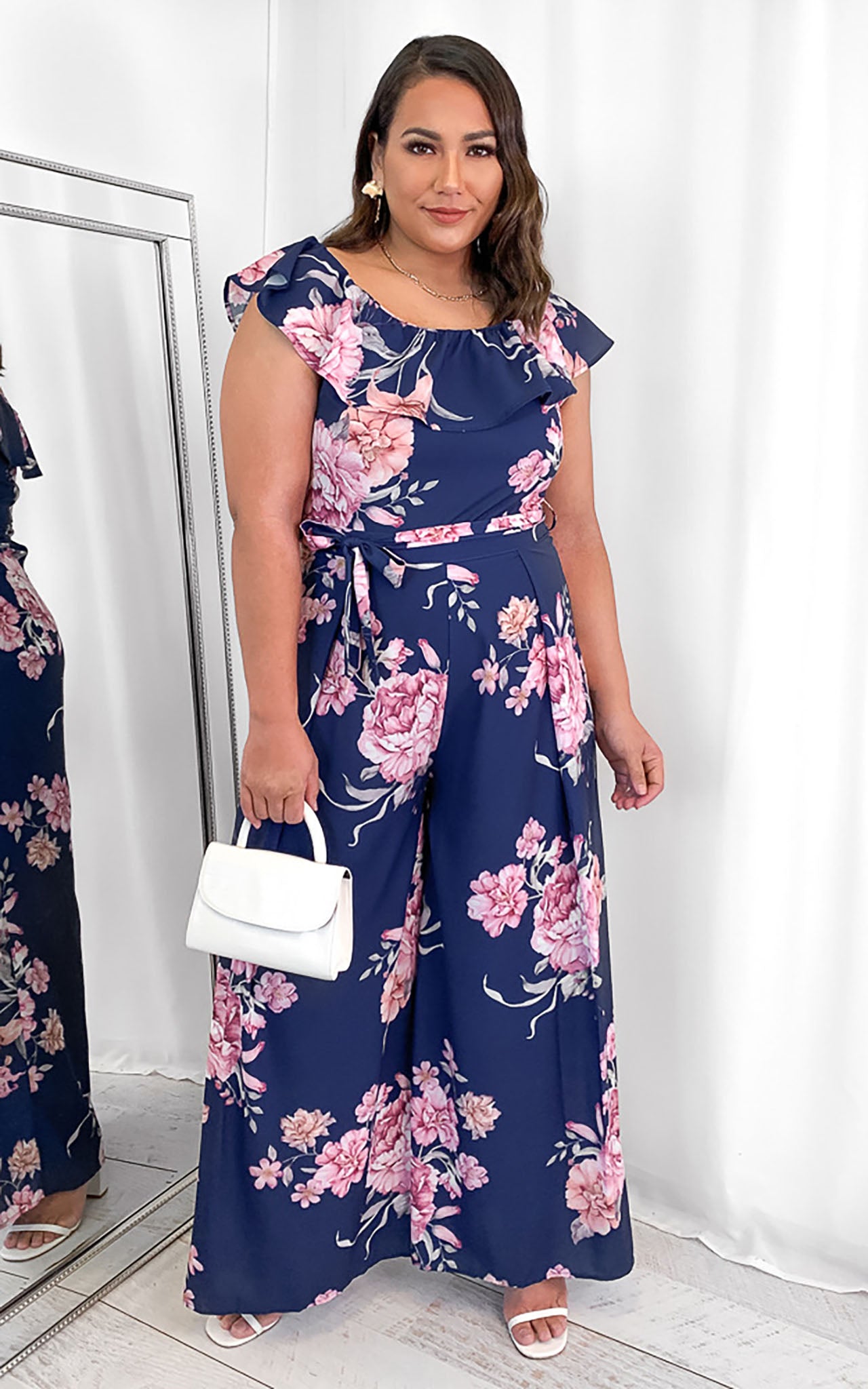 Rosie Jumpsuit - Blue Floral