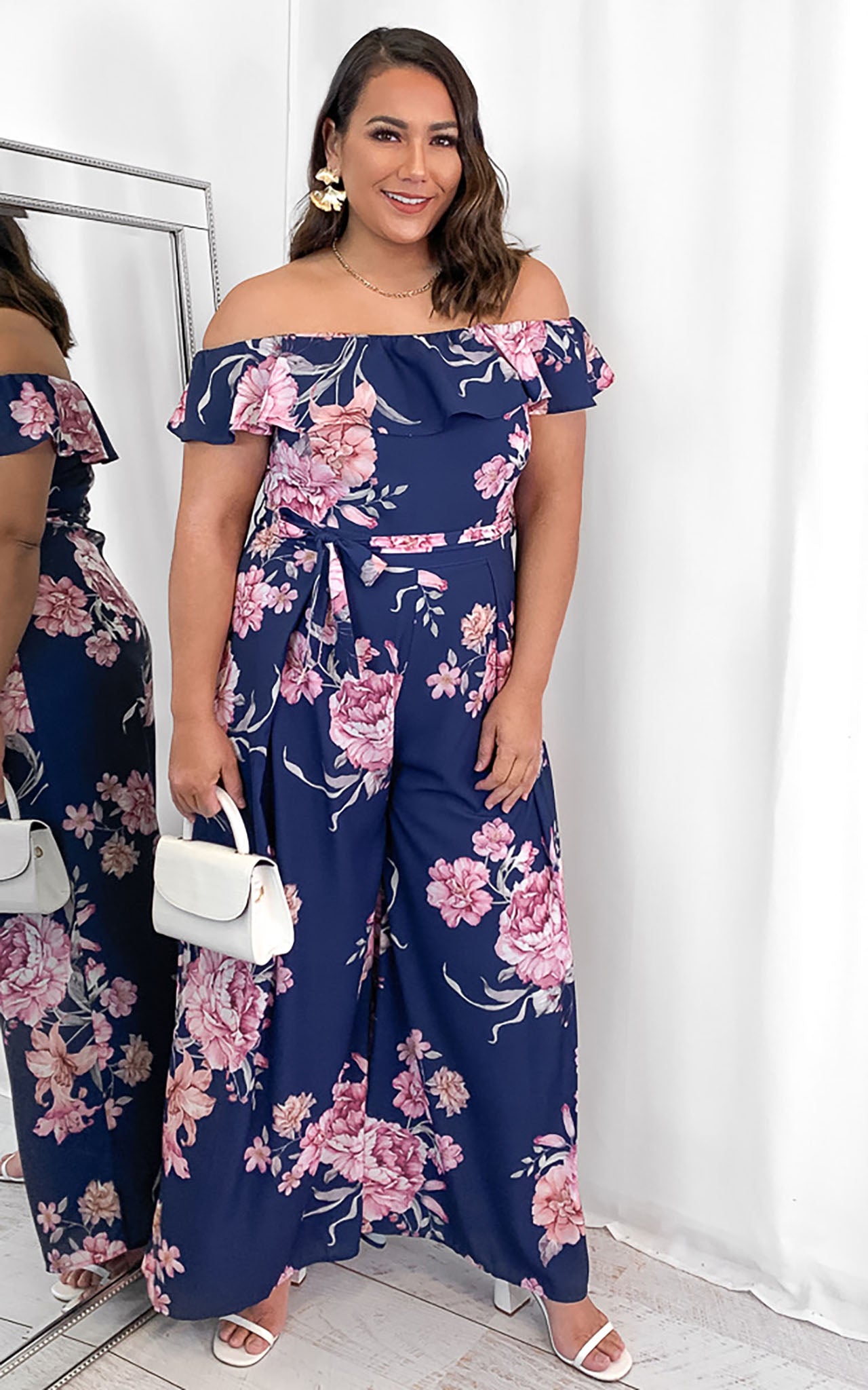 Rosie Jumpsuit - Blue Floral