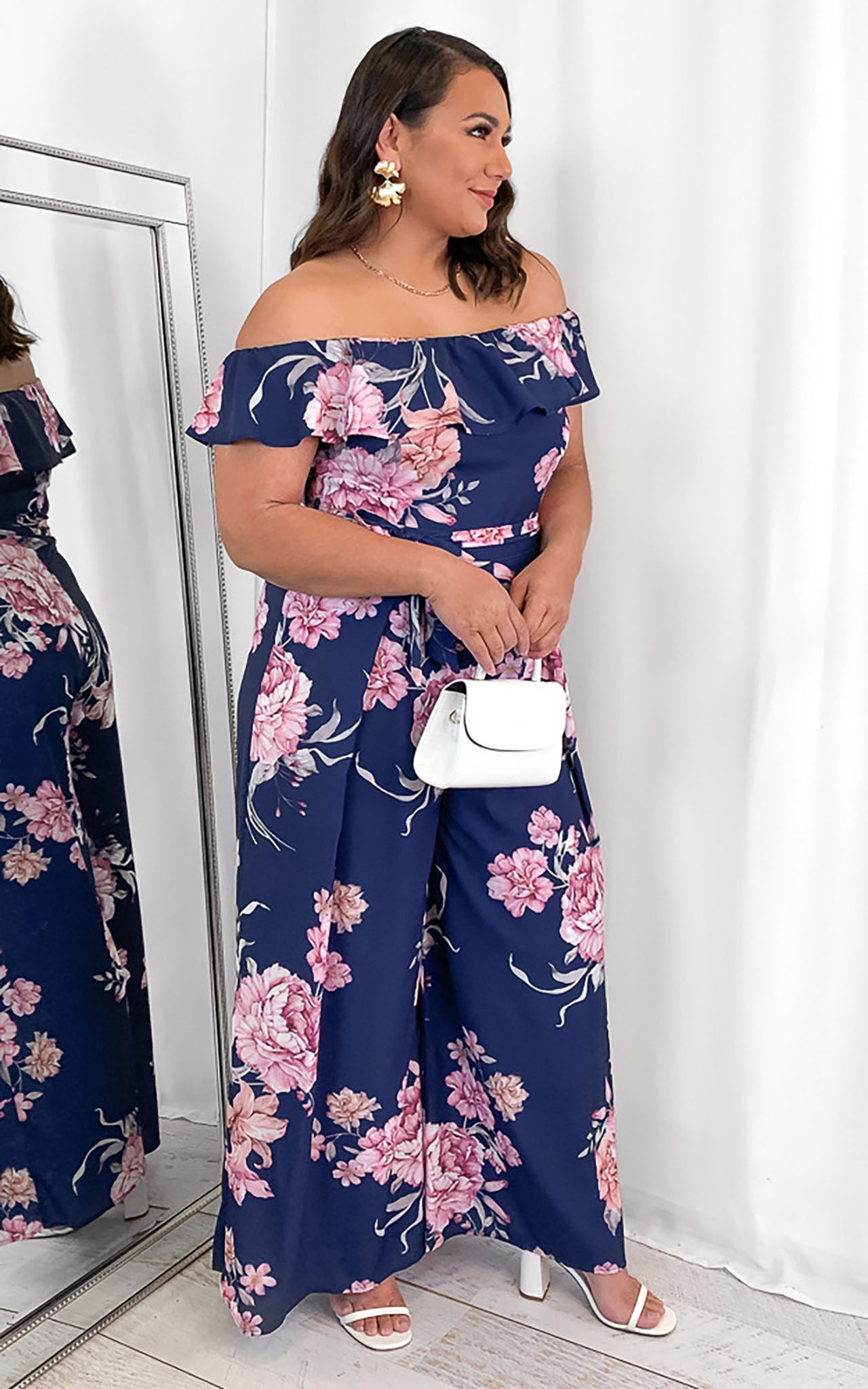 Rosie Jumpsuit - Blue Floral