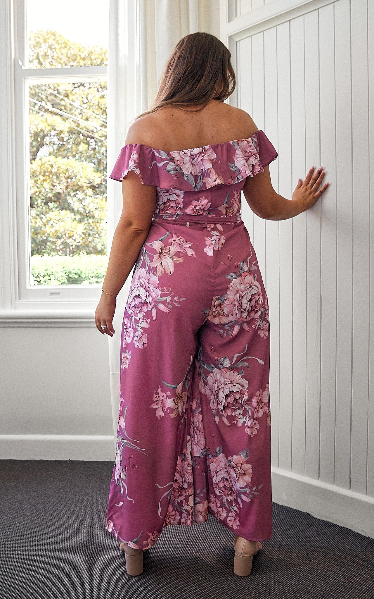 Rosie Jumpsuit - Mauve Floral