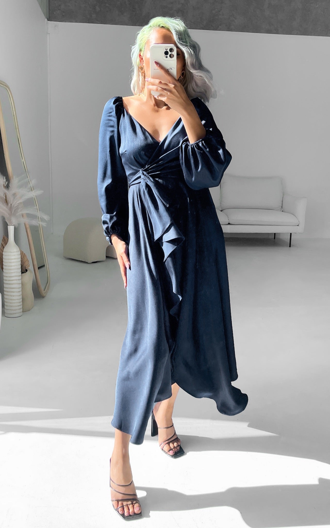 Rossetti Wrap Maxi Dress - Navy