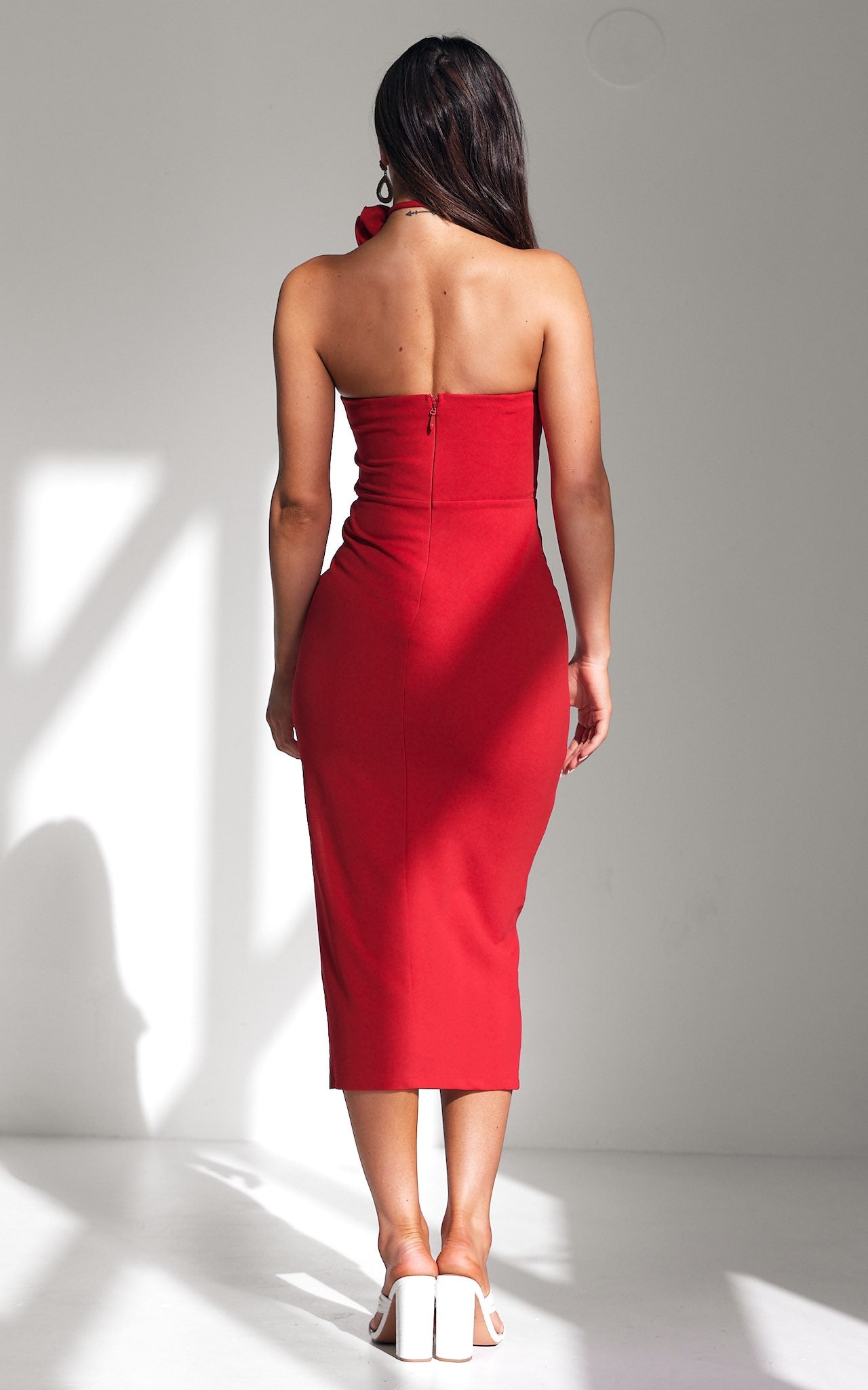 Ruby Jane Midi Dress - Red