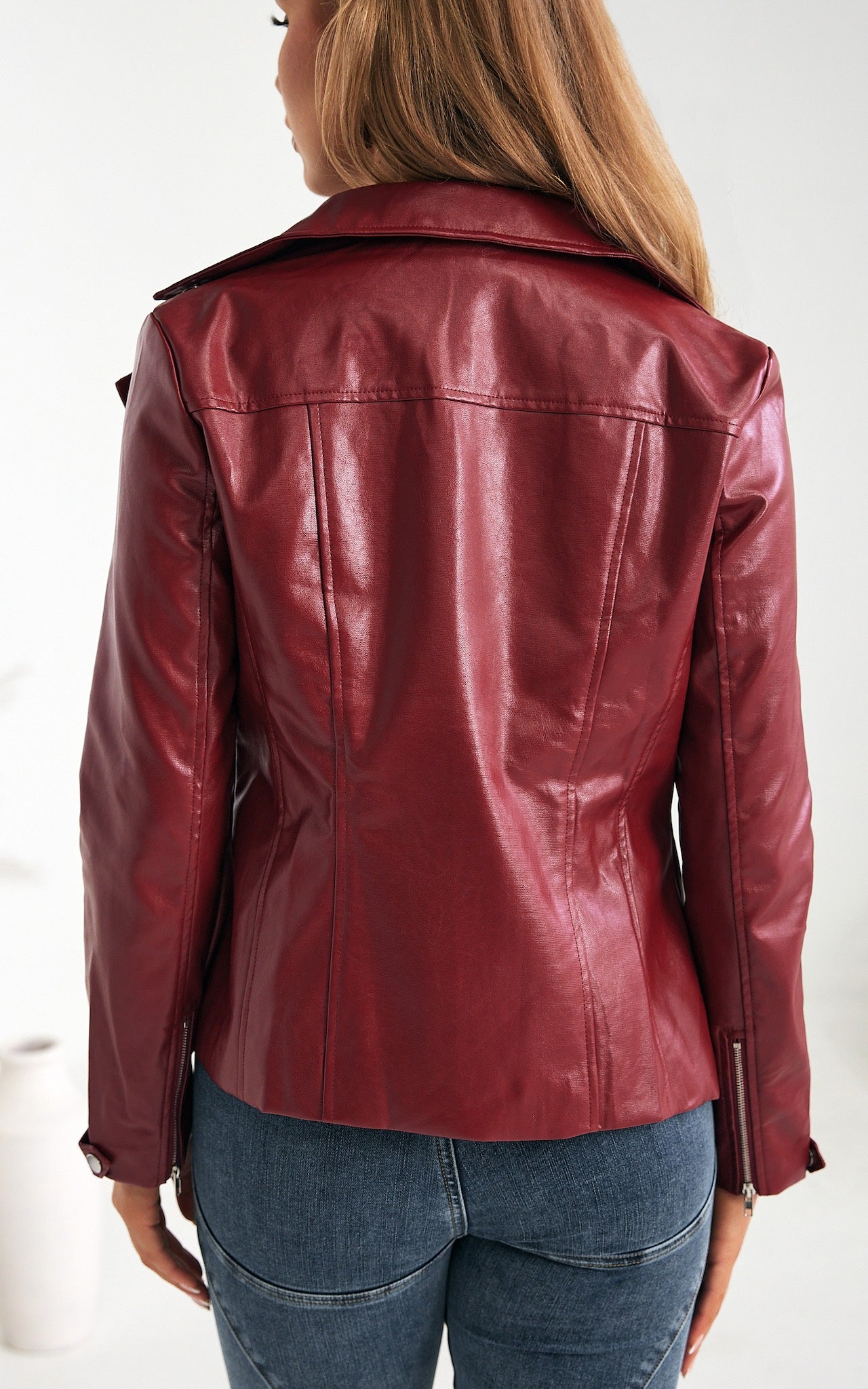 Ryder Biker Jacket - Wine