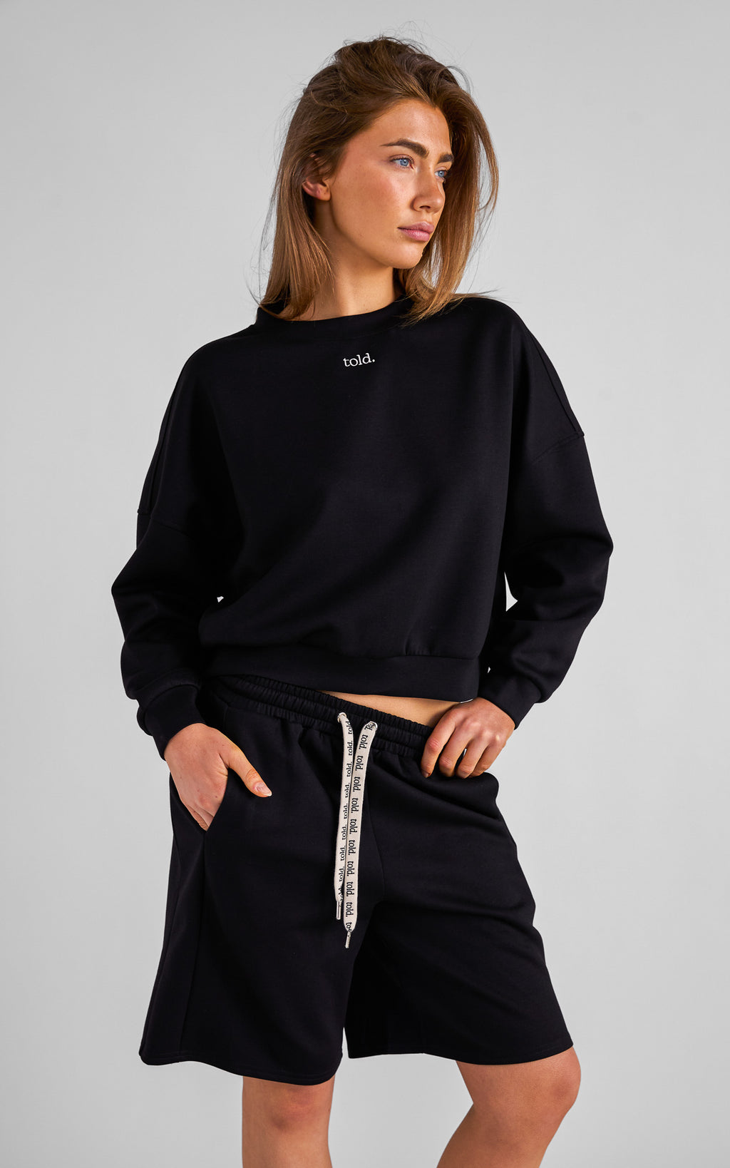 Rehka Crew Neck Jumper - Black