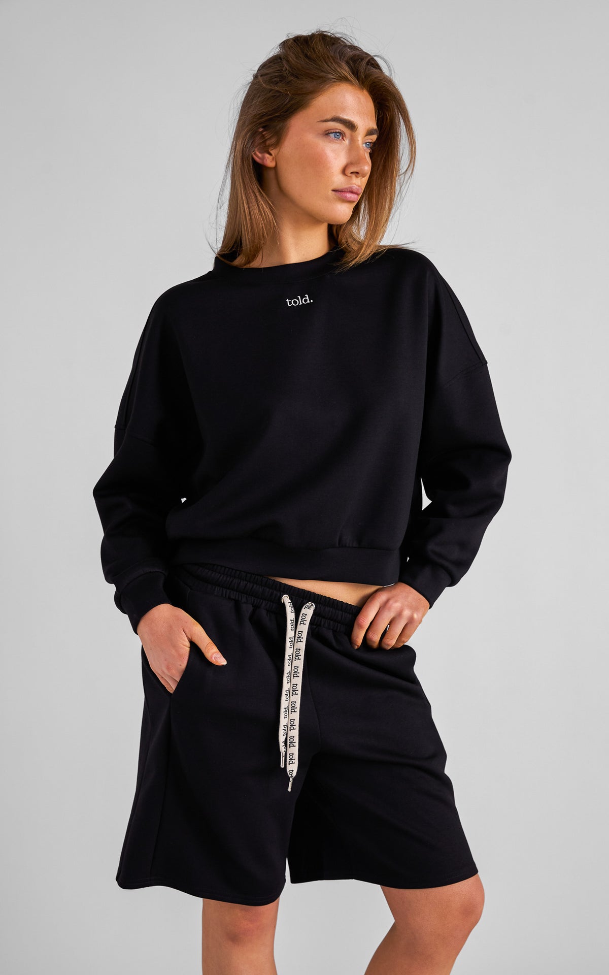 Rehka Crew Neck Jumper - Black