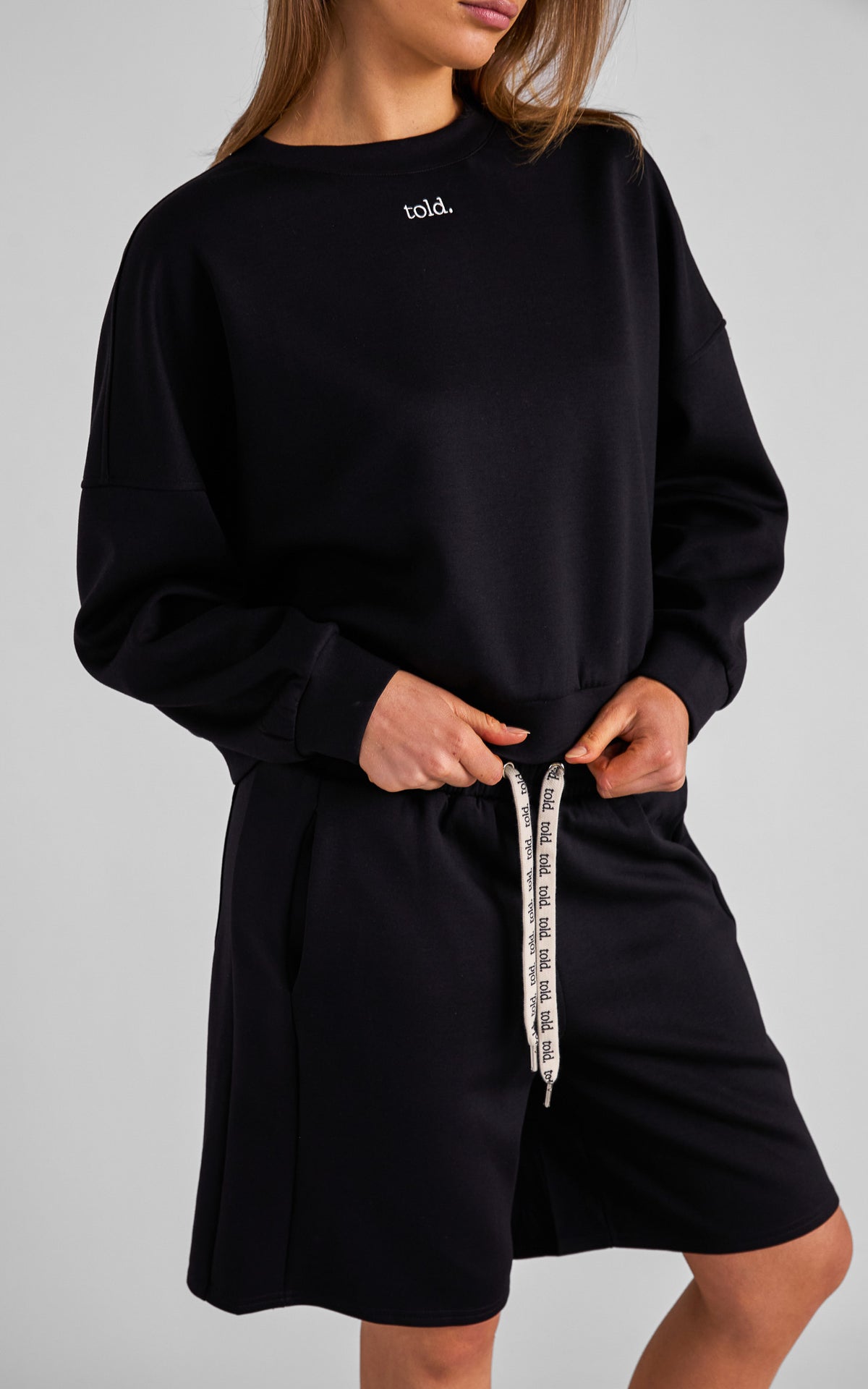 Rehka Crew Neck Jumper - Black