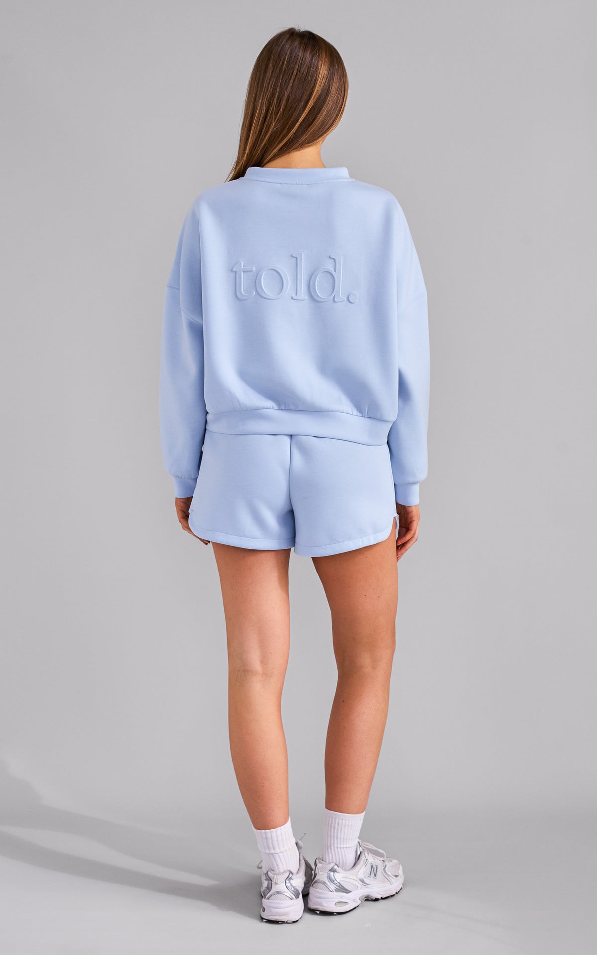 Rehka Crew Neck Jumper - Light Blue