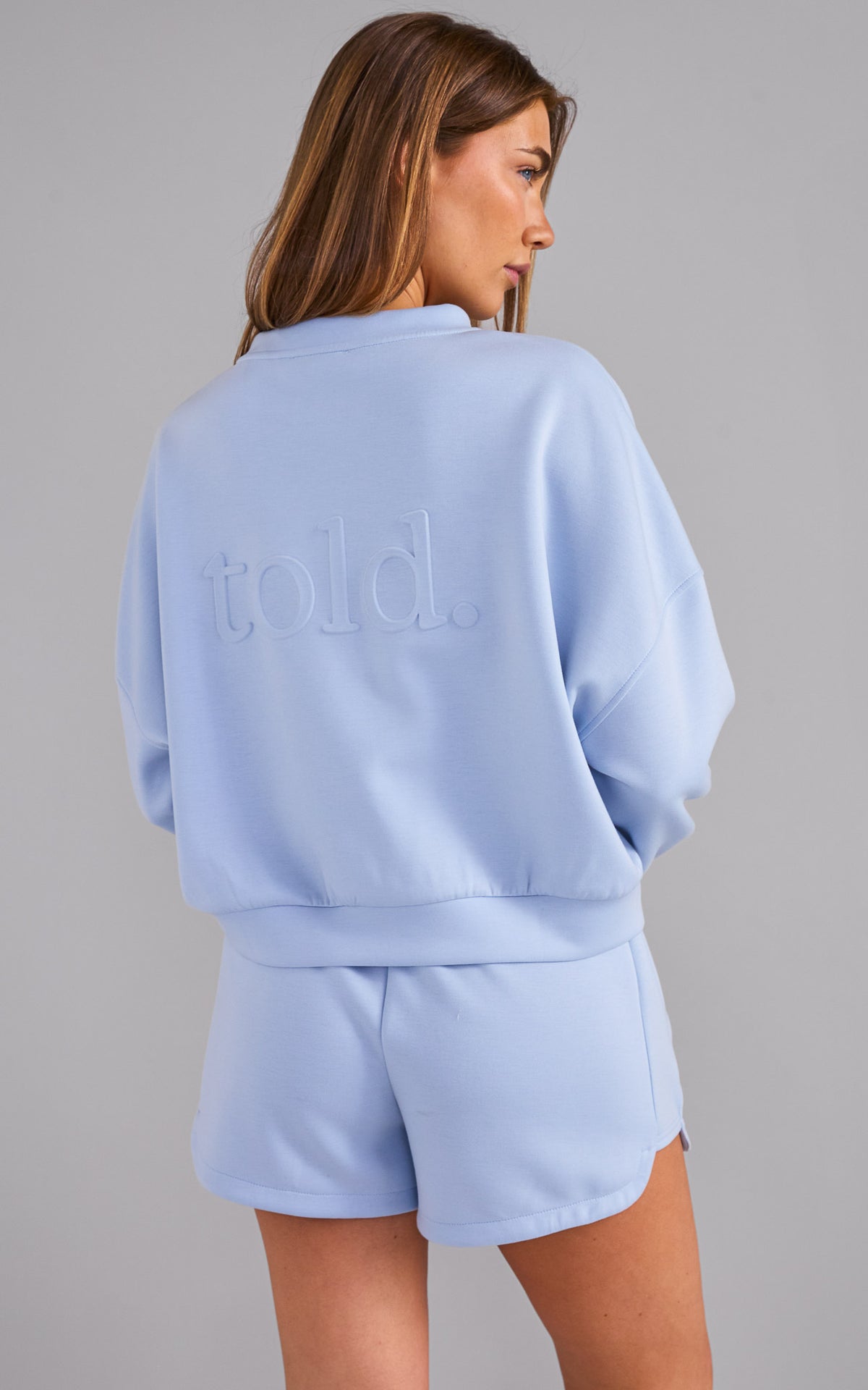 Rehka Crew Neck Jumper - Light Blue