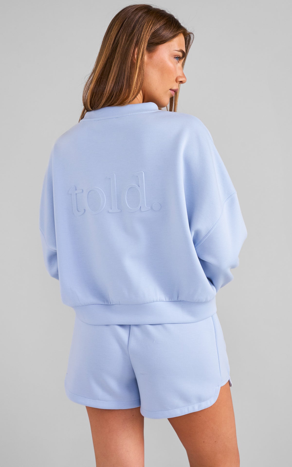Rehka Crew Neck Jumper - Light Blue