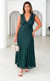 Ria Lace Maxi Dress - Emerald