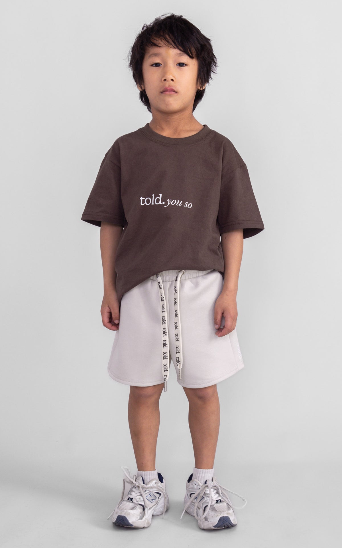 Ari Kids Shorts - Bone