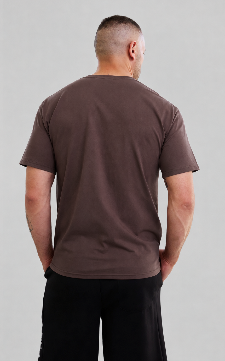 Ricco Unisex Tshirt - Chocolate Brown