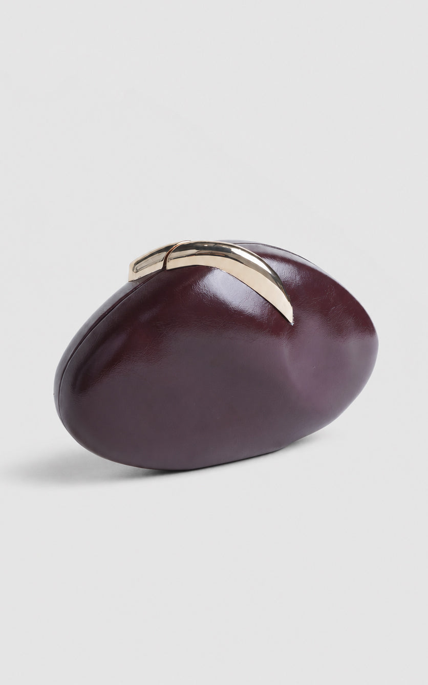Romy Clutch Bag - Wine
