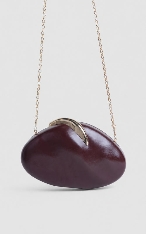 Romy Clutch Bag - Wine