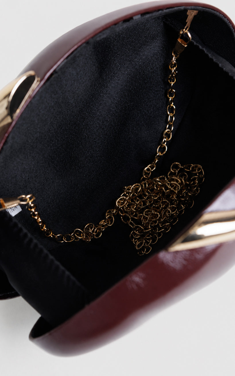 Romy Clutch Bag - Wine