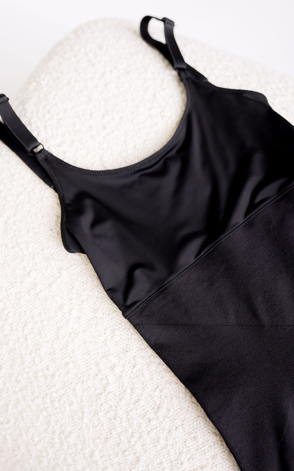 Sabine Open Bust Shapewear Bodysuit Shorts - Black