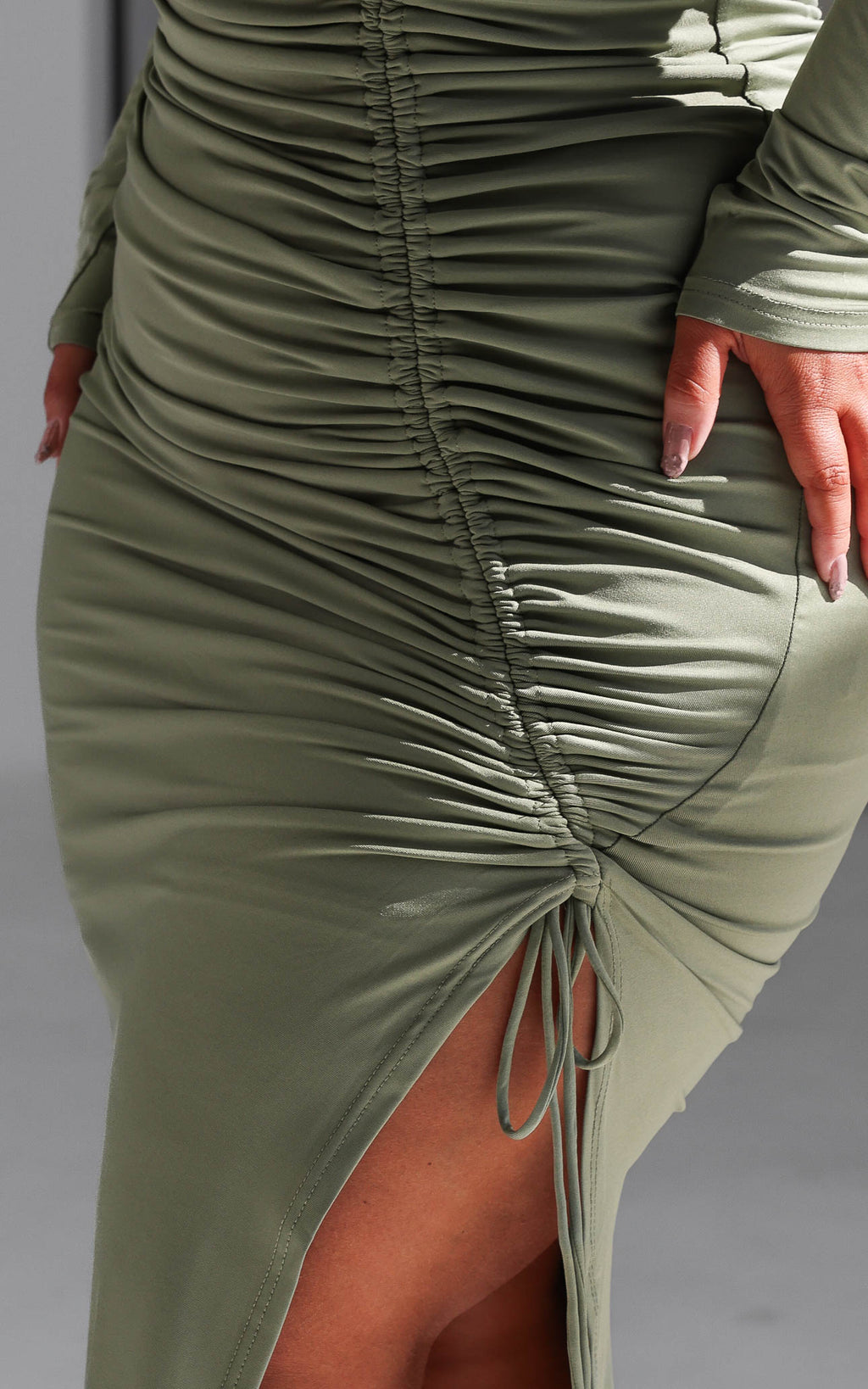Sarah Midi Dress - Sage