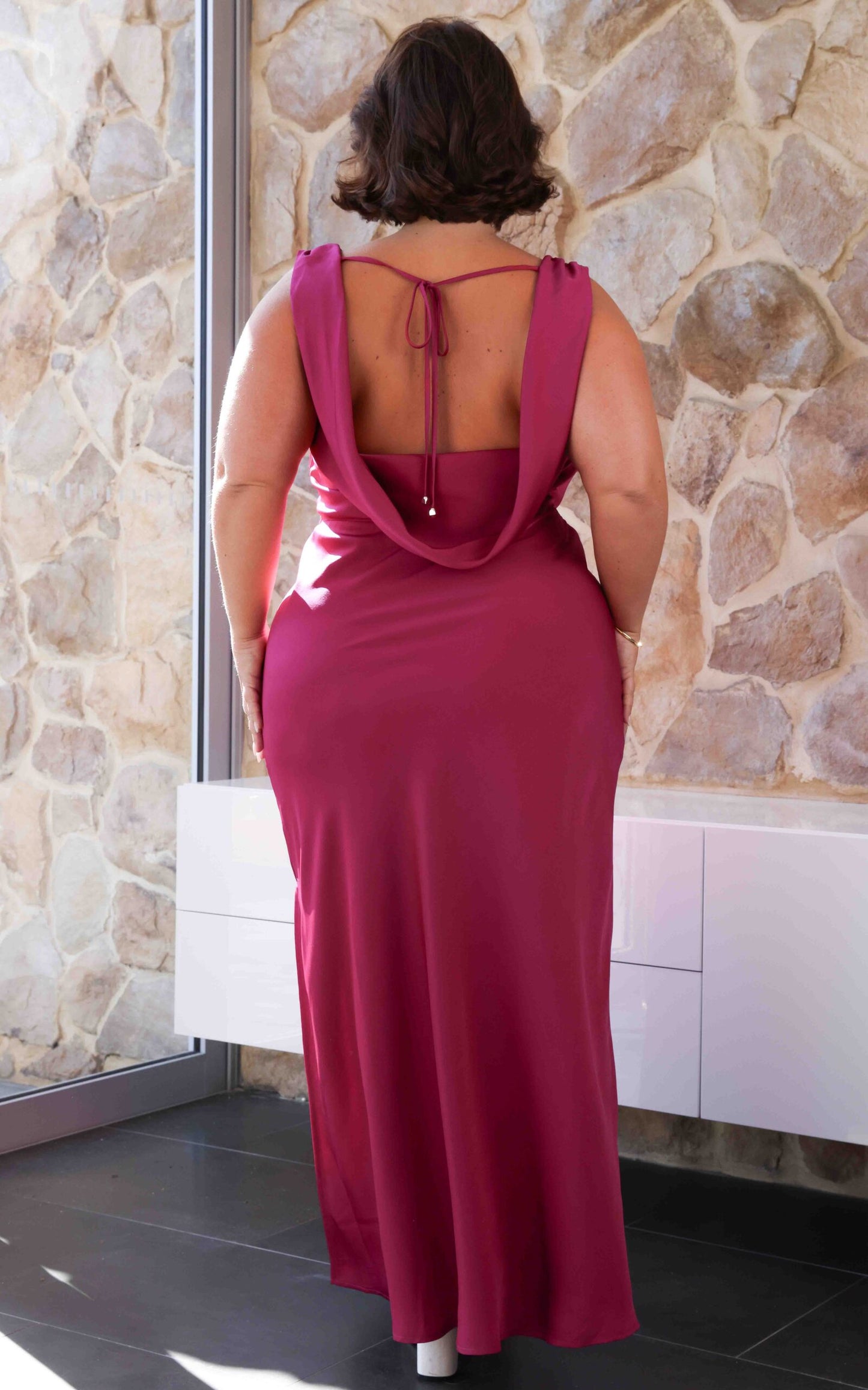 (Preorder) Schiffer Maxi Dress - Plum