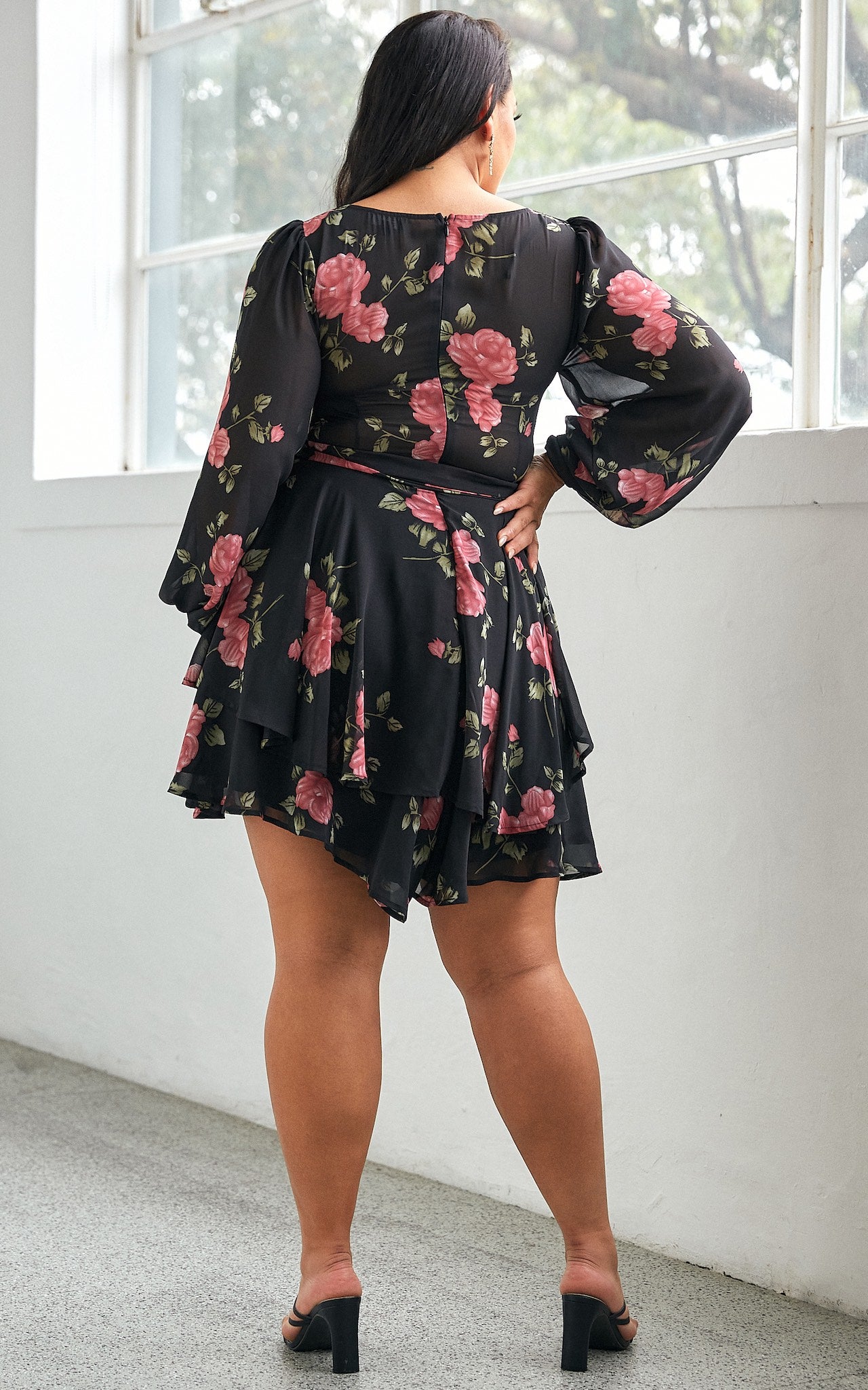 Secret Playsuit - Black Floral