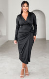 Selma Midi Dress - Black