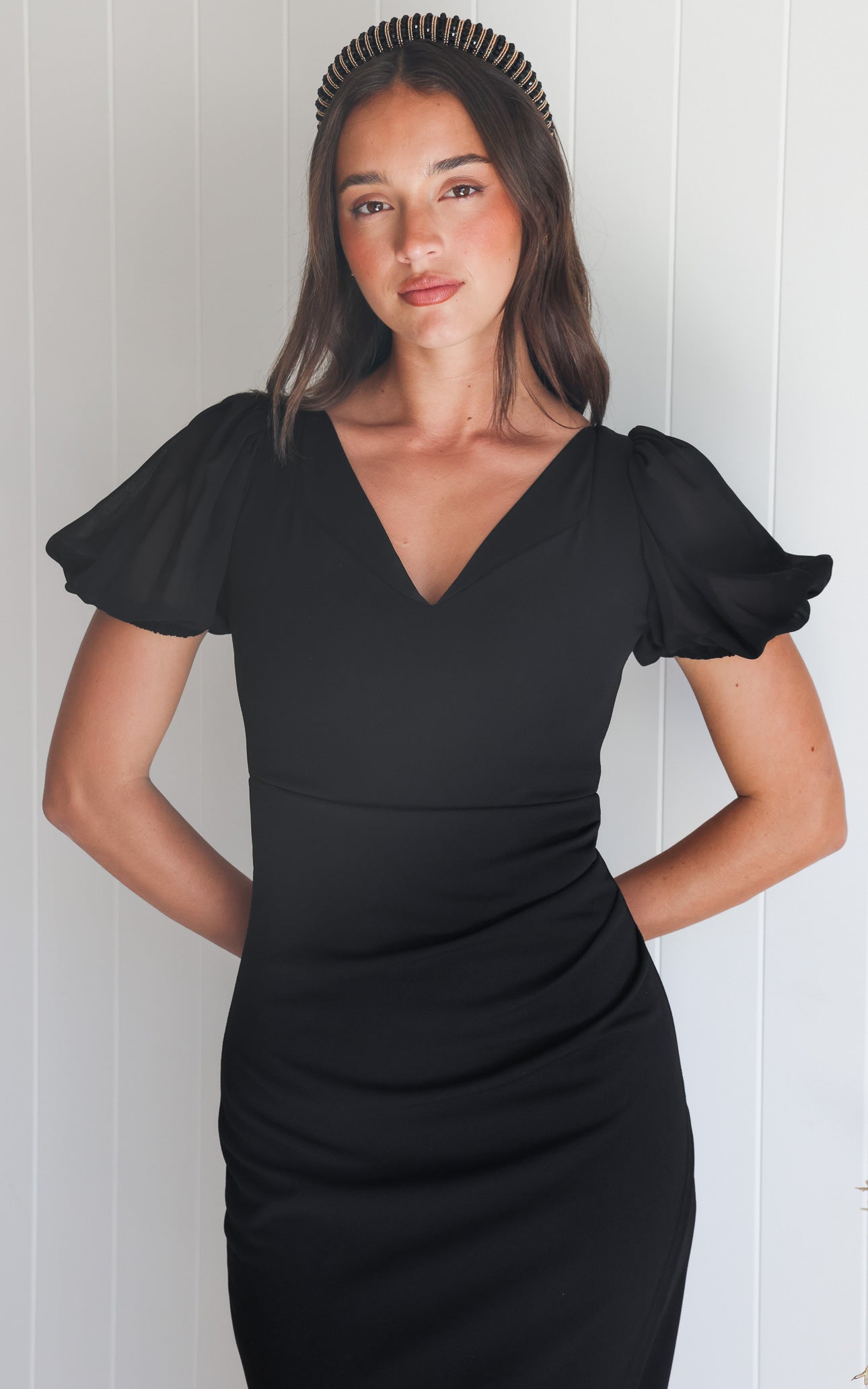 Serene Midi Dress - Black