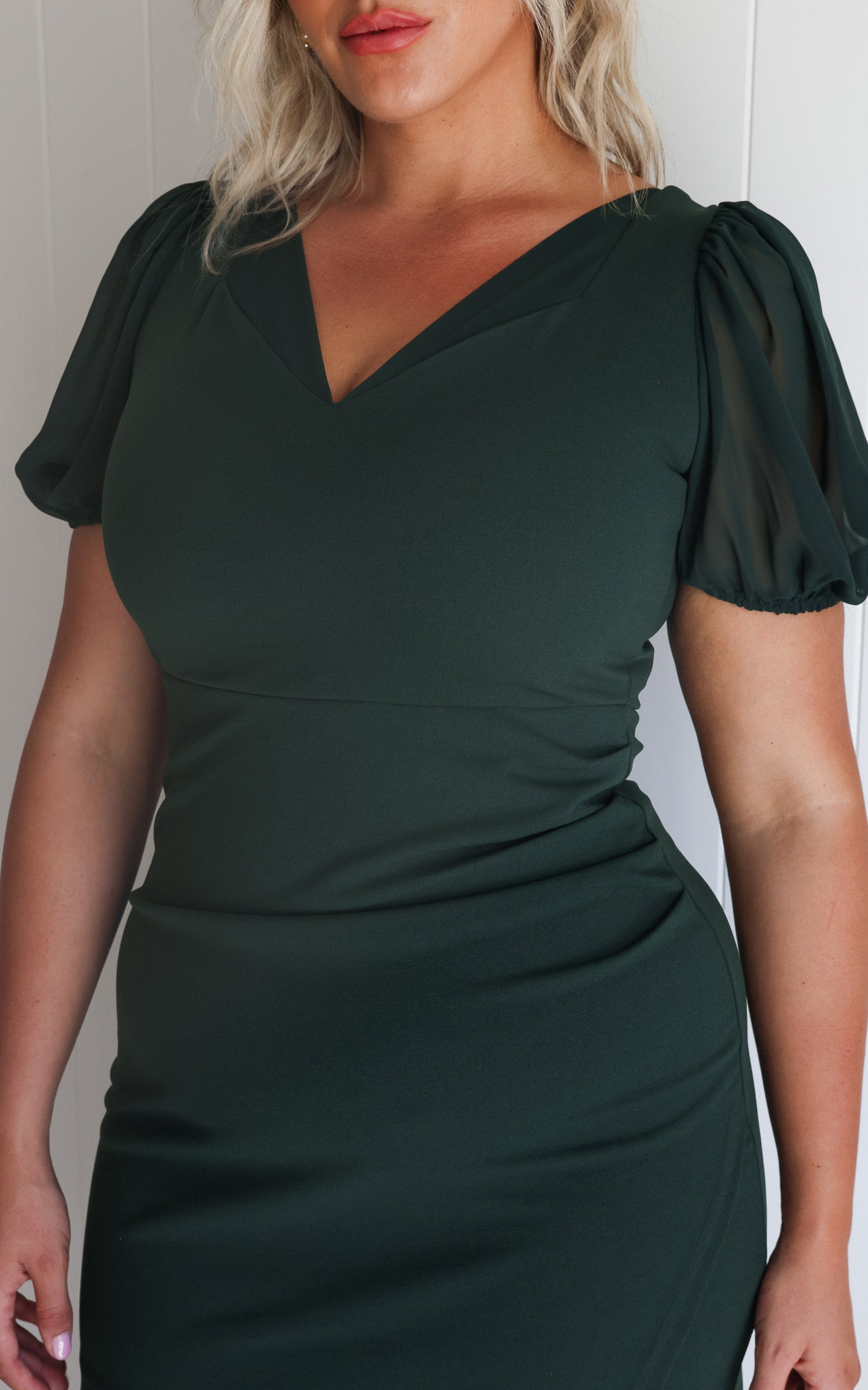 Serene Midi Dress - Emerald