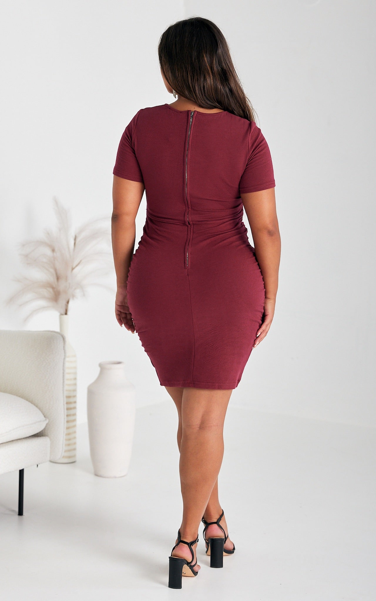 Sienna Dress - Wine