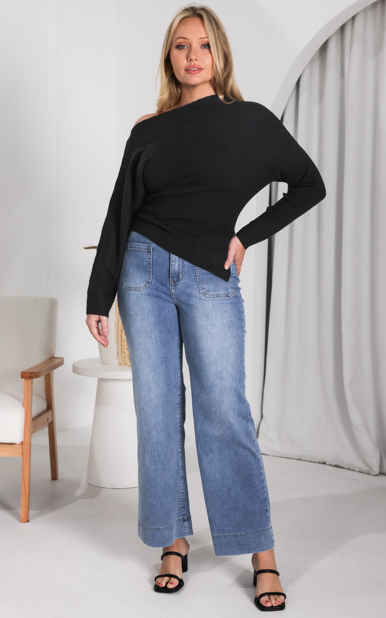 Simpson Knit Top - Black