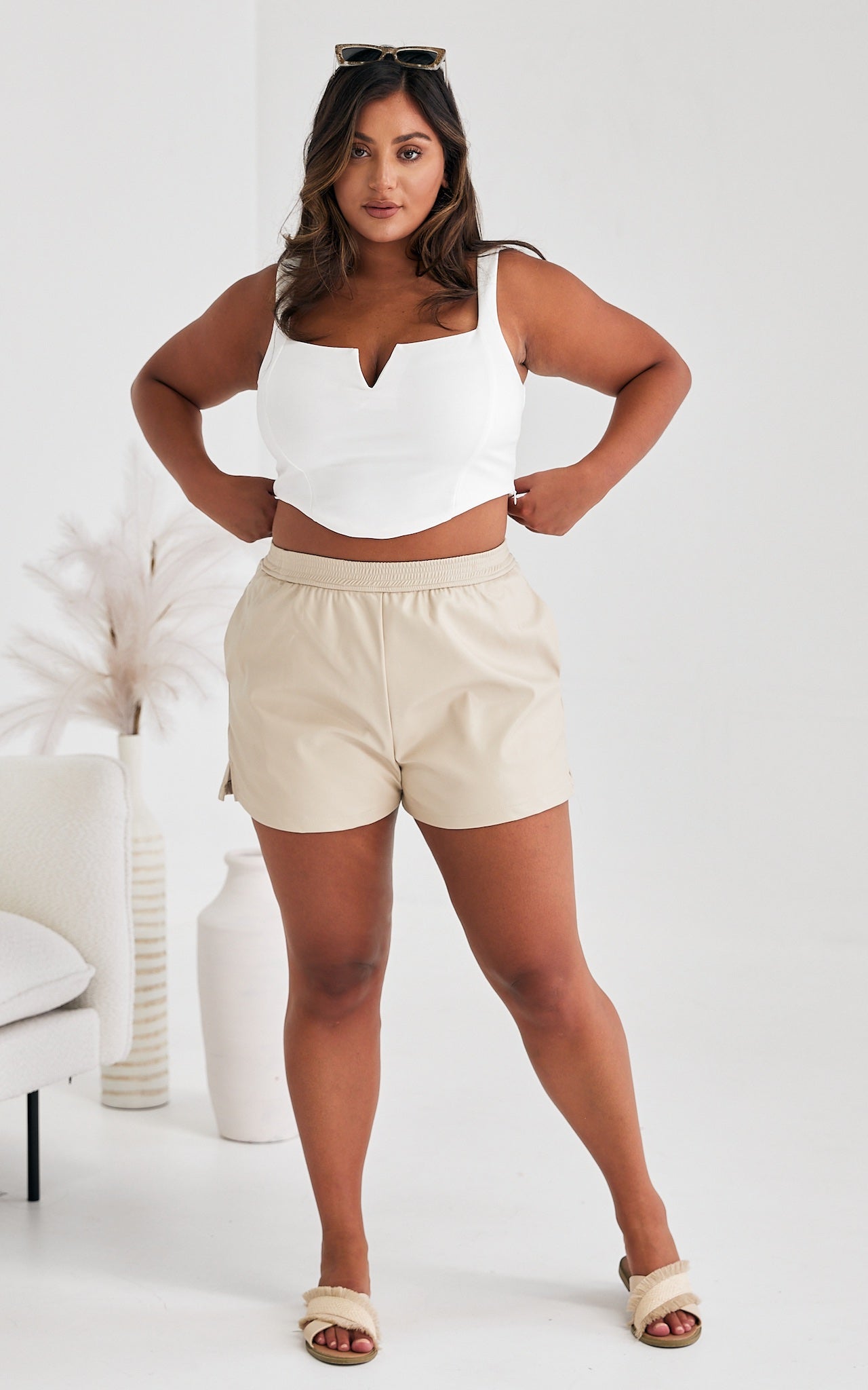 Siya Pu Shorts - Beige