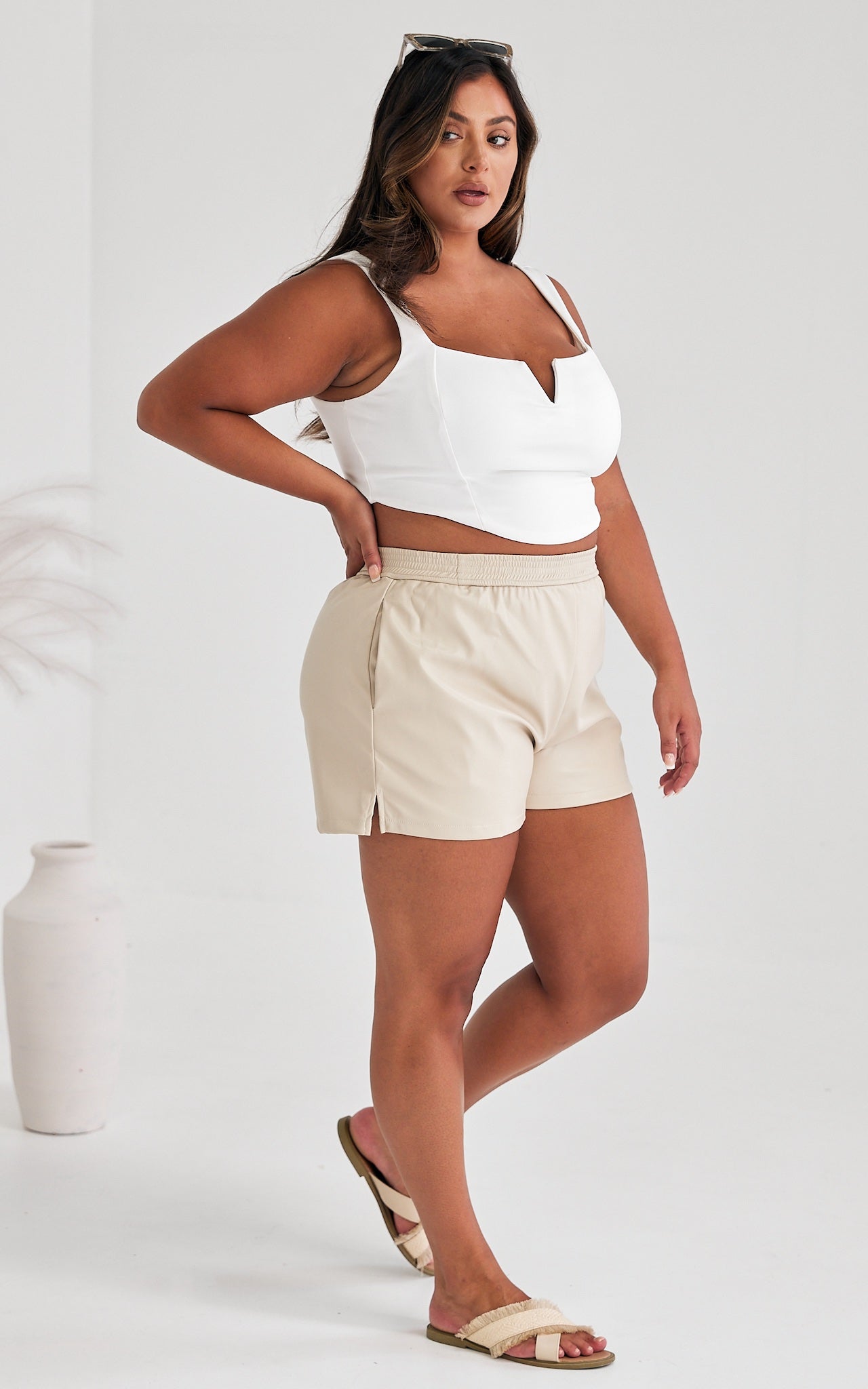 Siya Pu Shorts - Beige