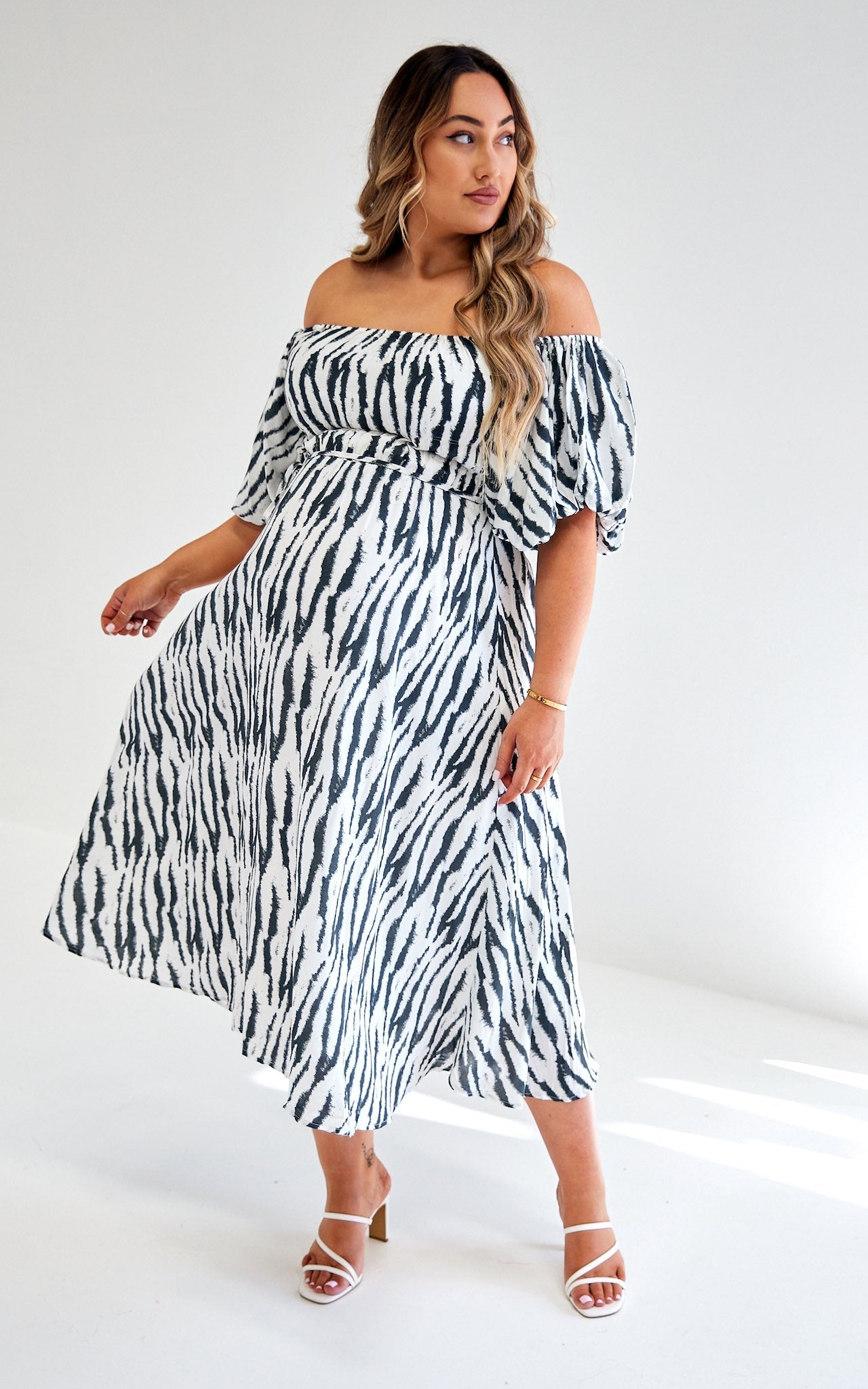 Sloan Dress - Zebra Print