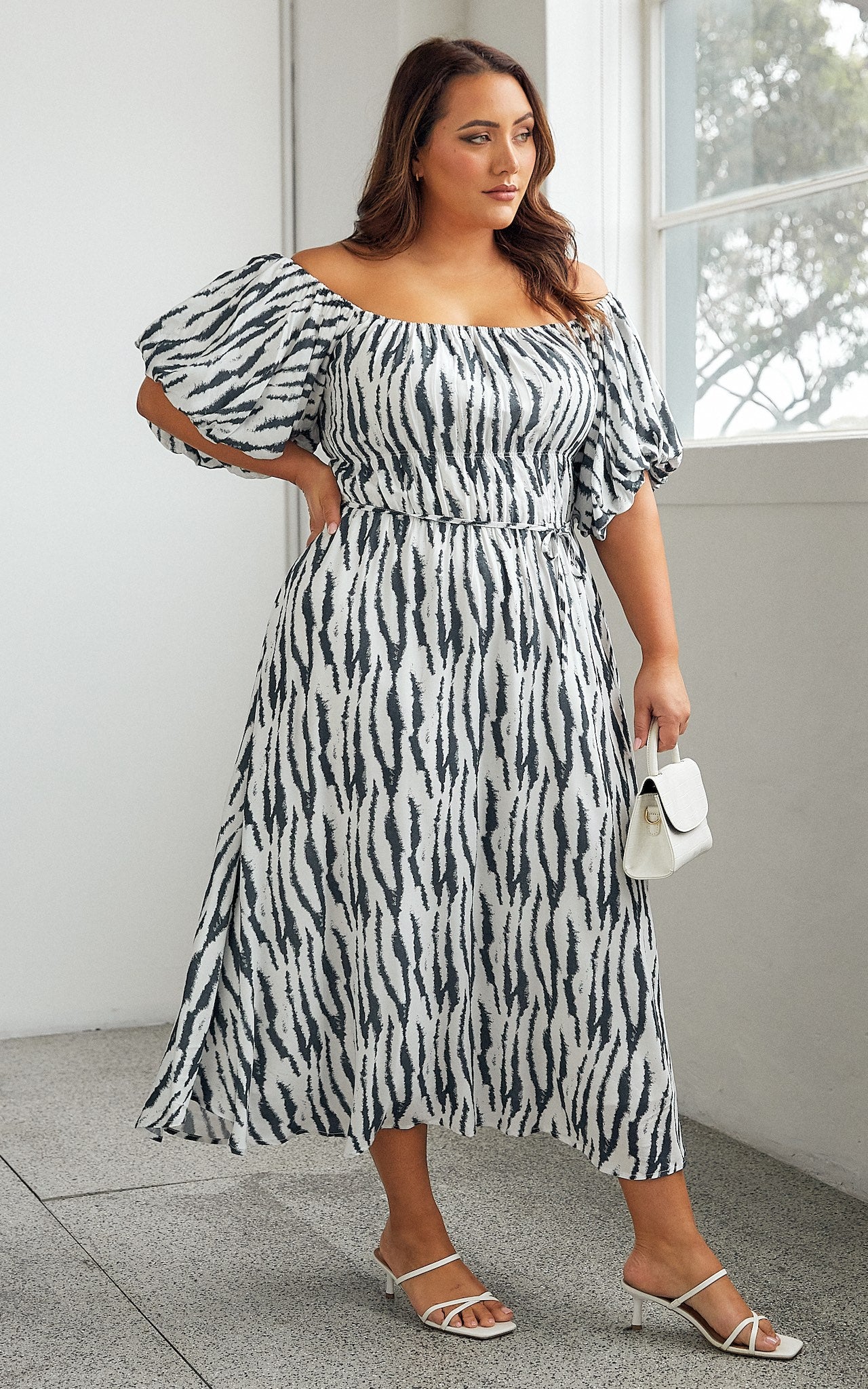 Sloan Dress - Zebra Print